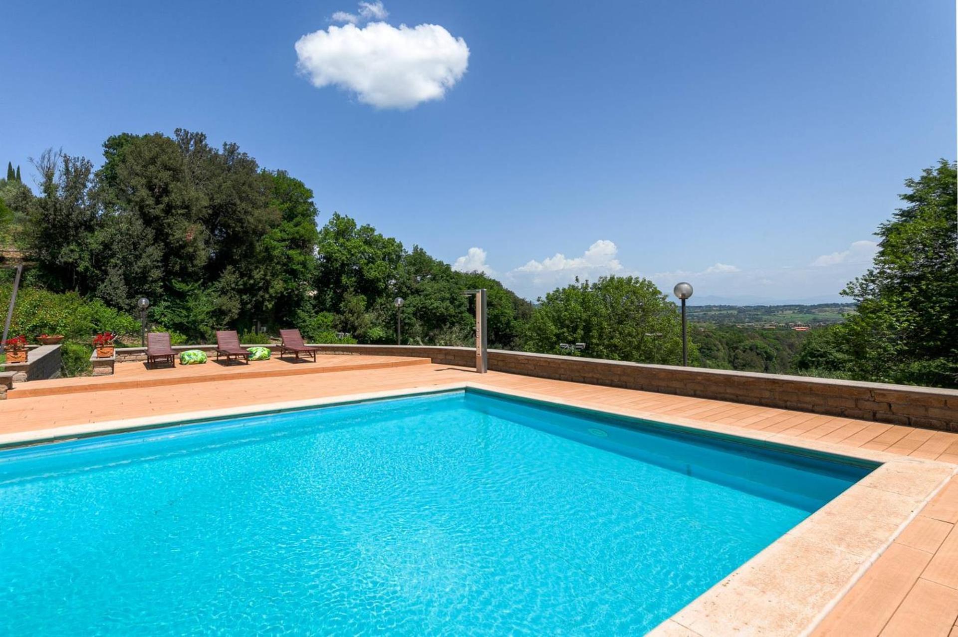 Villa Carolina - Piscina E Parco Panoramico Кампаньяно-ди-Рома Экстерьер фото