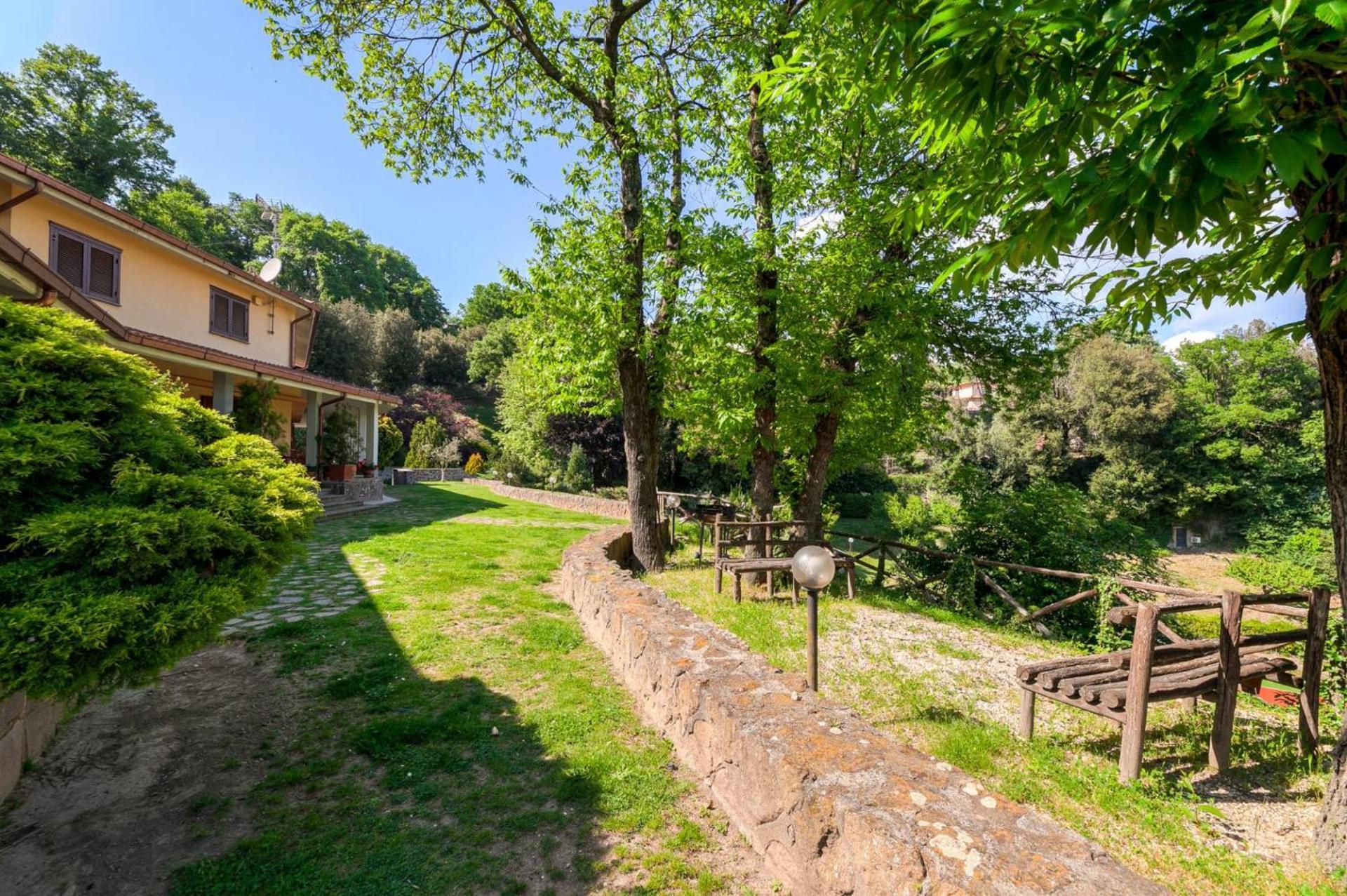 Villa Carolina - Piscina E Parco Panoramico Кампаньяно-ди-Рома Экстерьер фото